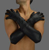 men Long  Leather Gloves