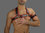 Leder Chest Harness mit Rotem streife