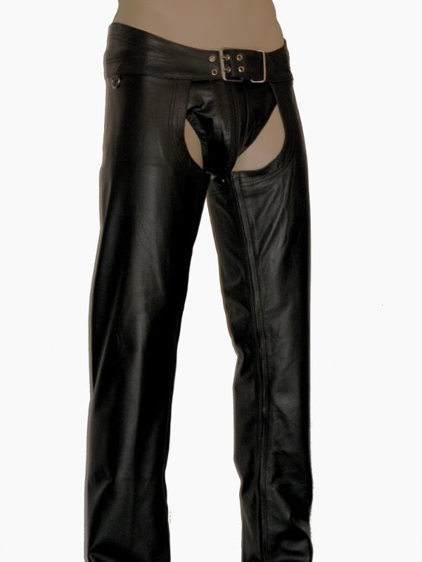 Made of smooth Leather Chaps Black without knee join