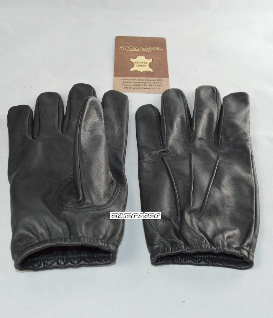 AW-107 Polizeihandschuhe Echtleder Handschuhe Lederhandschuhe Police Cop gloves 