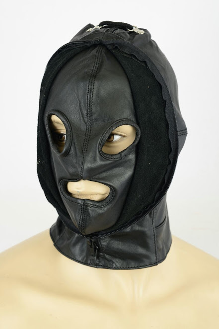 Double mask made of Real Leather
