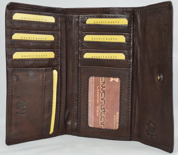 Women Leather Wallet RFID safe Quality Soft Credit Card Holder Purse Genuine